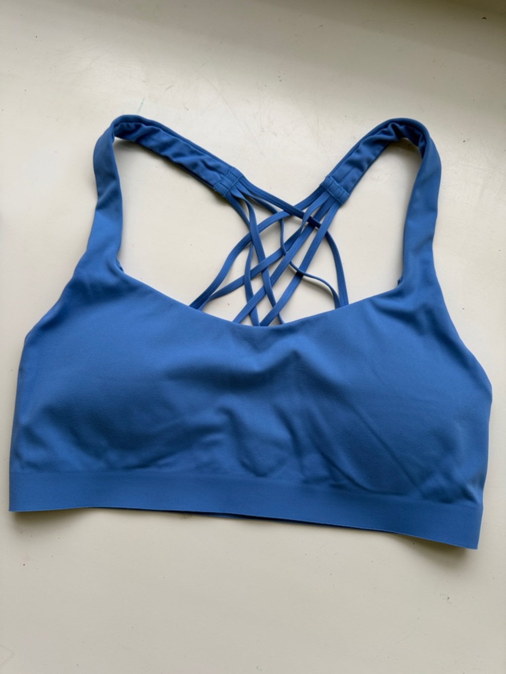 Lululemon Athleticca Blue Strappy Sports Bralette - Women